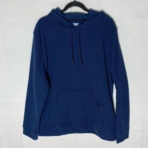 PGA Pro Tour Course Essentials Navy Blue Textured Pullover Hoodie L